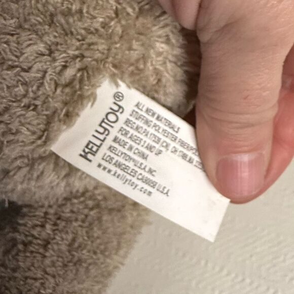 Kellytoy Brown Tan Elephant Love Heart Plush Soft Toy Stuffed 11" 2017 Animal - Picture 3 of 4